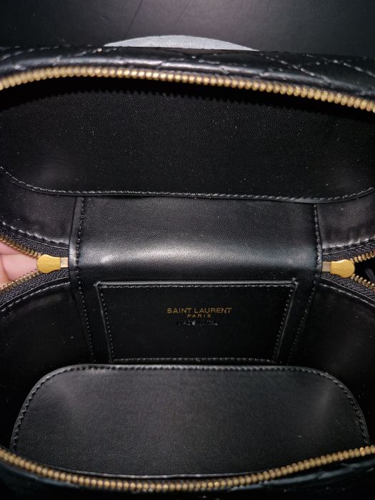 Saint Laurent Gaby Vanity Bag in Lambskin Black