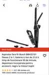 Vand aspirator vertical Bosch 21.6 V