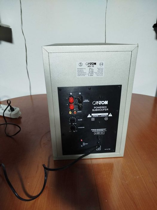 Subwofer Canton model: AS10 Made in Germany! Potentiometrul scartaie!!