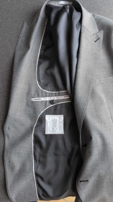 Мъжки сив костюм Toss размер EU 54