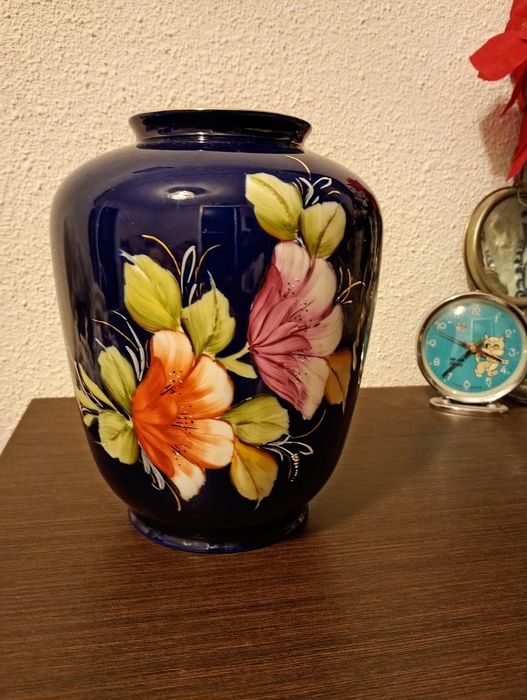 Vază românească cobalt