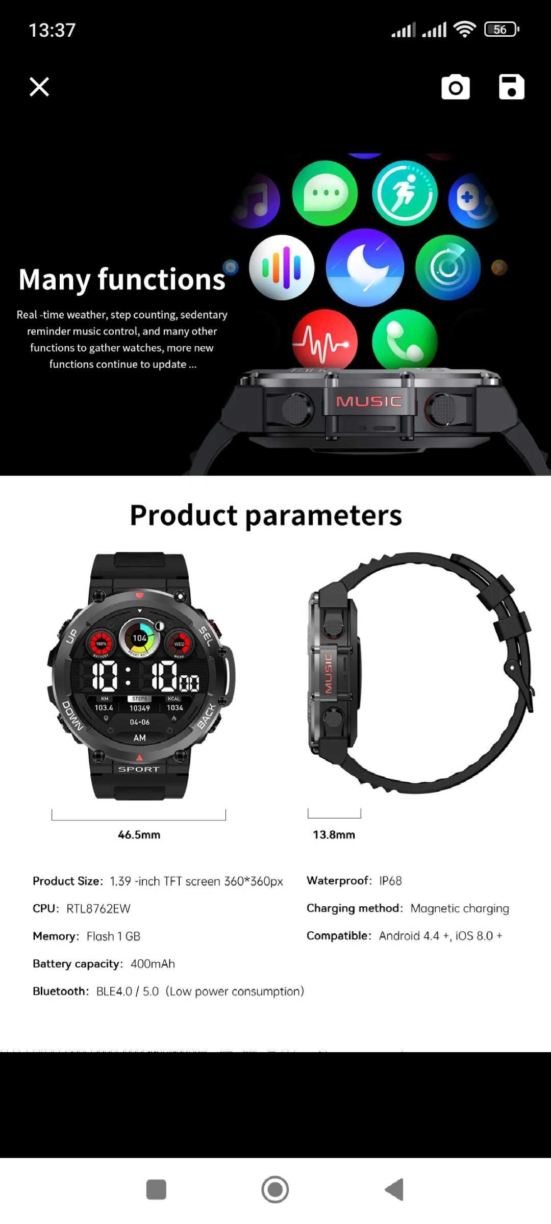 Smart Watch Lemfo LF33