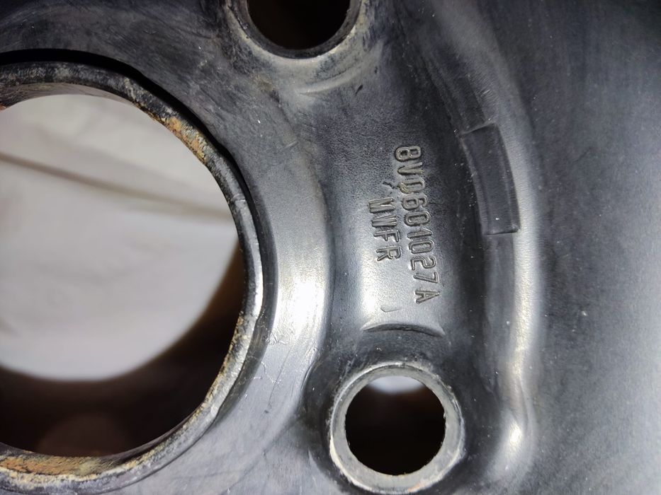 Set 4 jante tablă + capace originale Audi R16