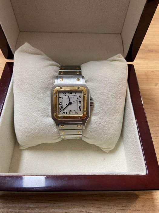 Cartier Santos Gablee watch for women 18k gold Original