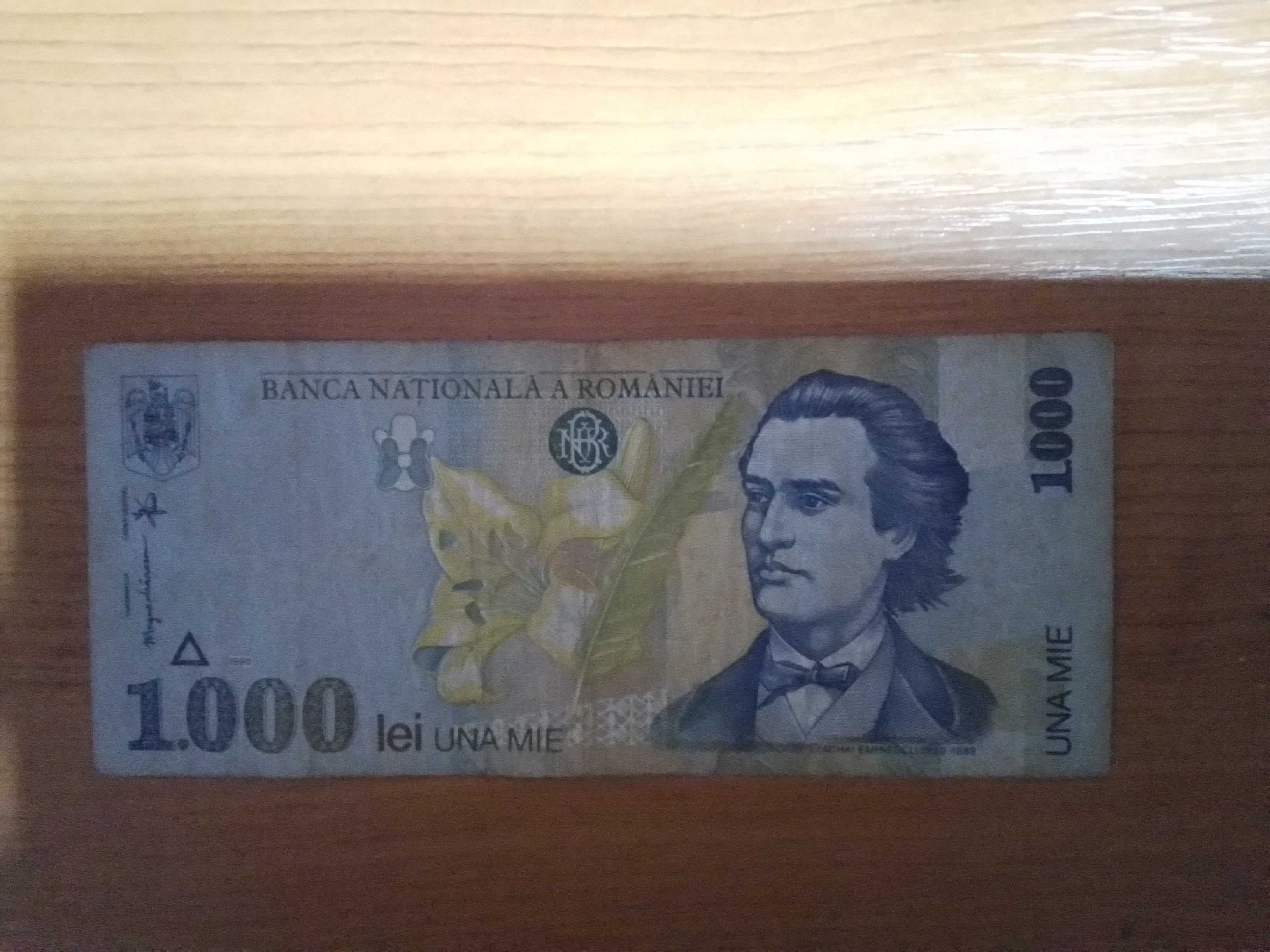 Bancnota 1000 lei an 1998 serie  007A.