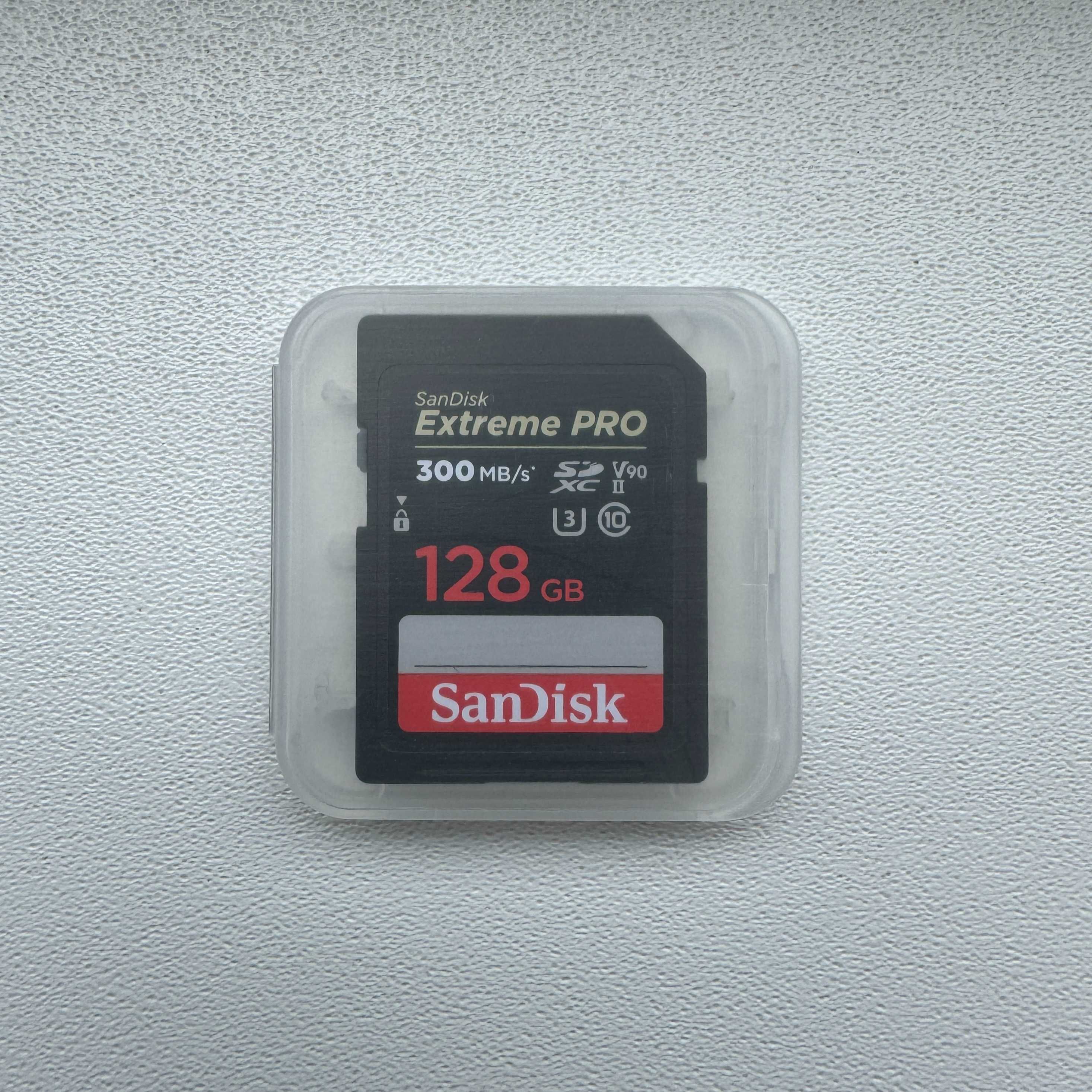 Карта памет SanDisk Extreme Pro 128GB  300 MB/s  2000x UHS-II  U3  V90