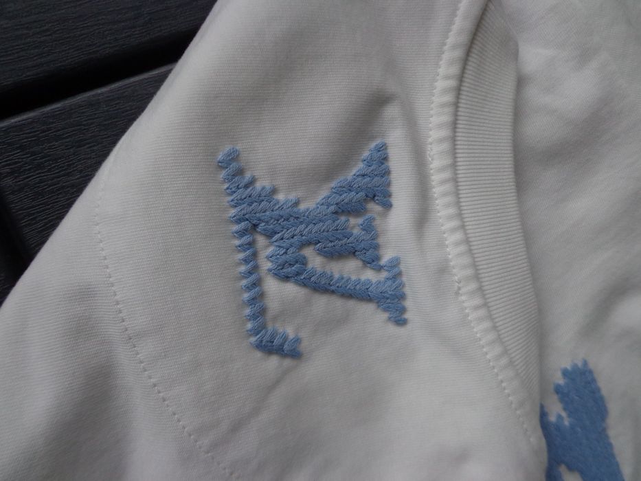 Мъжка тениска Louis Vuitton Embroidered Signature T shirt