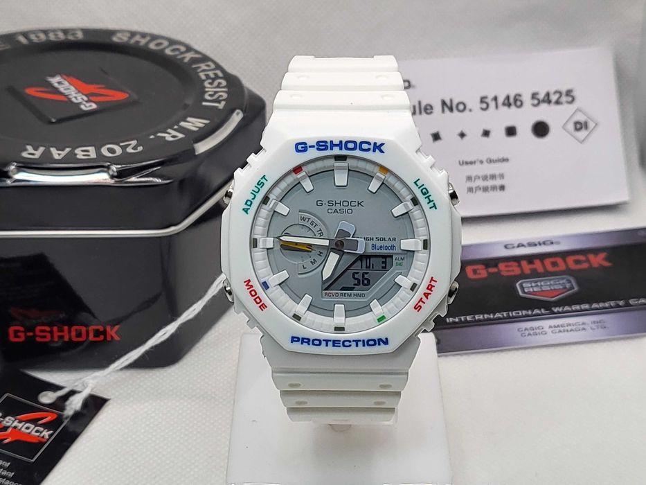 Ceas Sport Casio G-Shock GA-2100 Custom White – Nou, Garanție 2 Ani