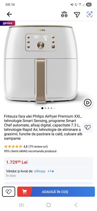 Airfryer Phillips Premium XXL