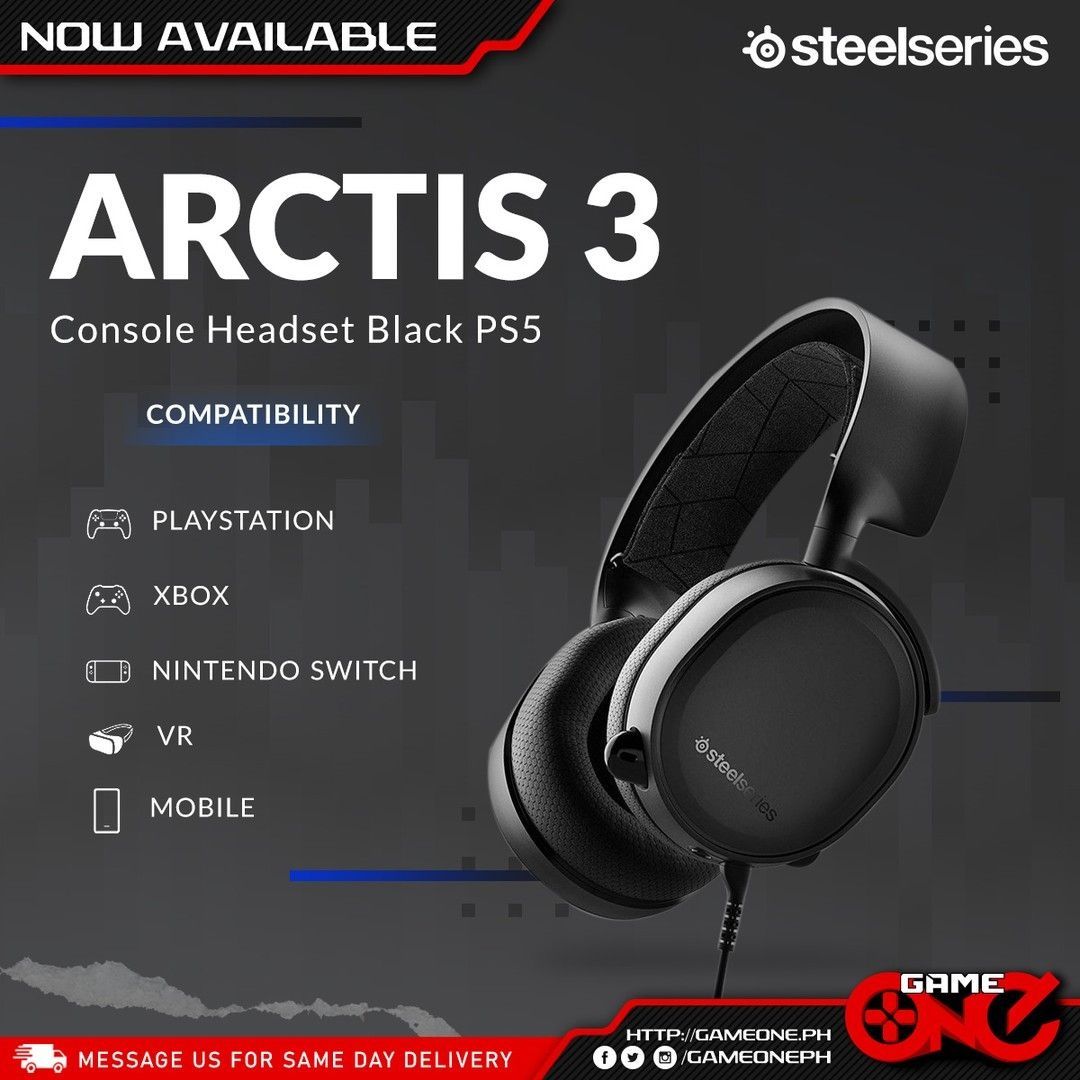 Топ! Steelseries ARCTIS 3 PS5 Console Игровые Наушники/Гарнитура