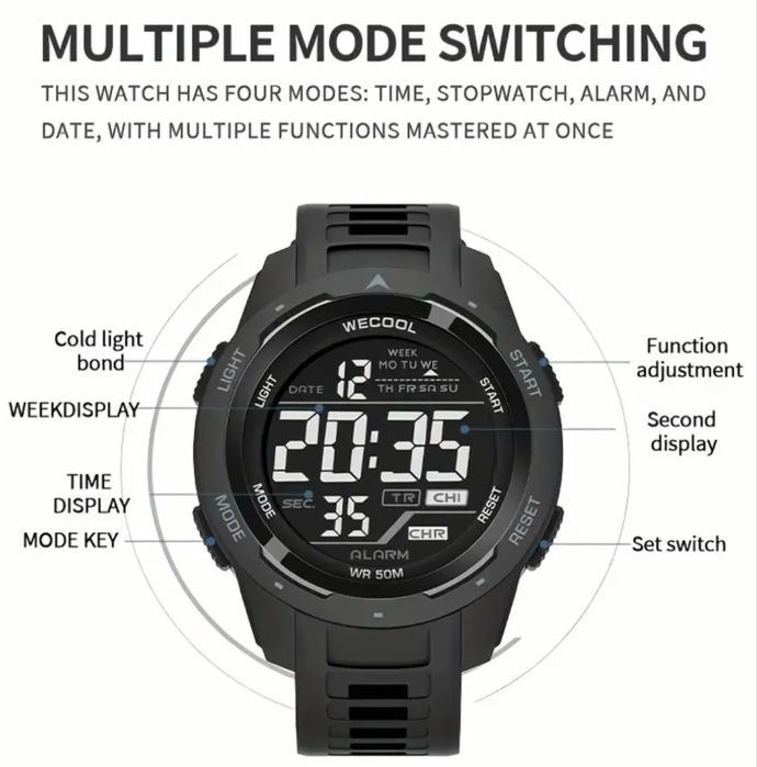 Ceas Sport Bărbătesc WECOOL - Stil Modern