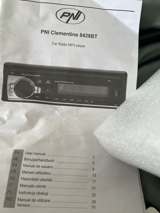 Radio auto Clementine 9428BT-MO3 player cu bluetooth,USB,SF,AUX,4x45w