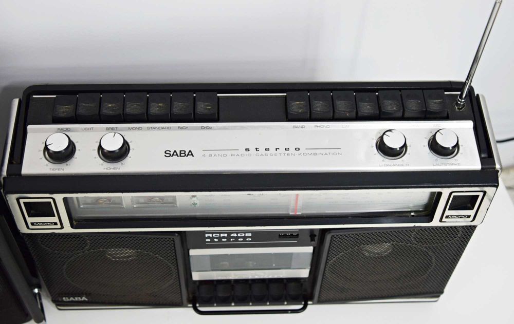 Boombox Grundig RR 940 + Saba RCR-405, radio casetofon