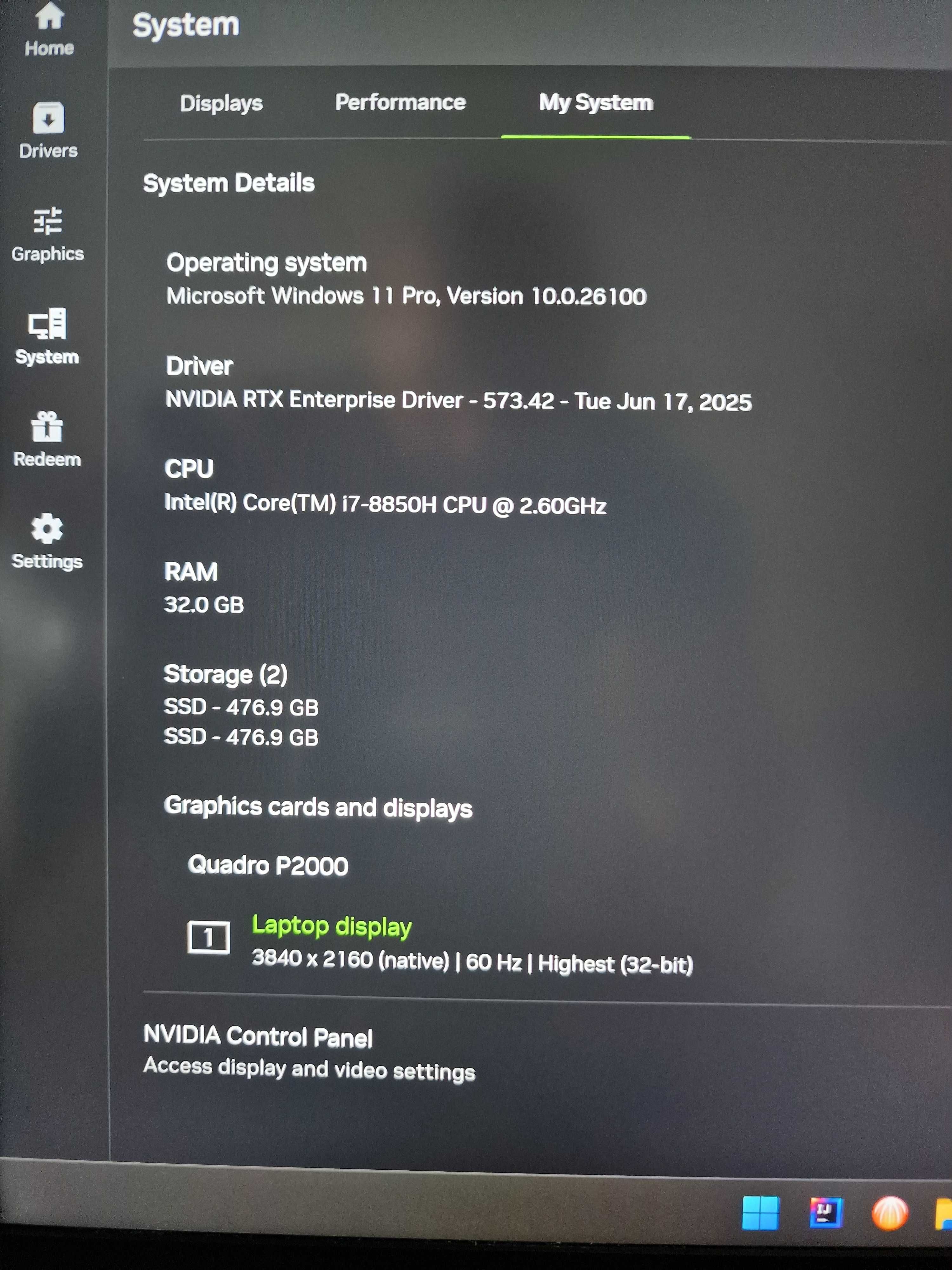 HP Zbook G5 - 4K ,  I7 8850H , 32RAM , 1TB nvme , Quadro P2000 4gb