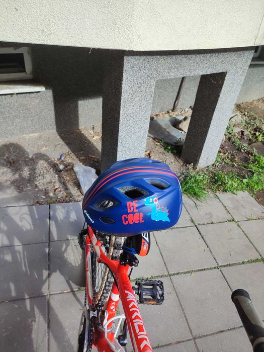 Колело Shockblaze red 24 и каска Polisport