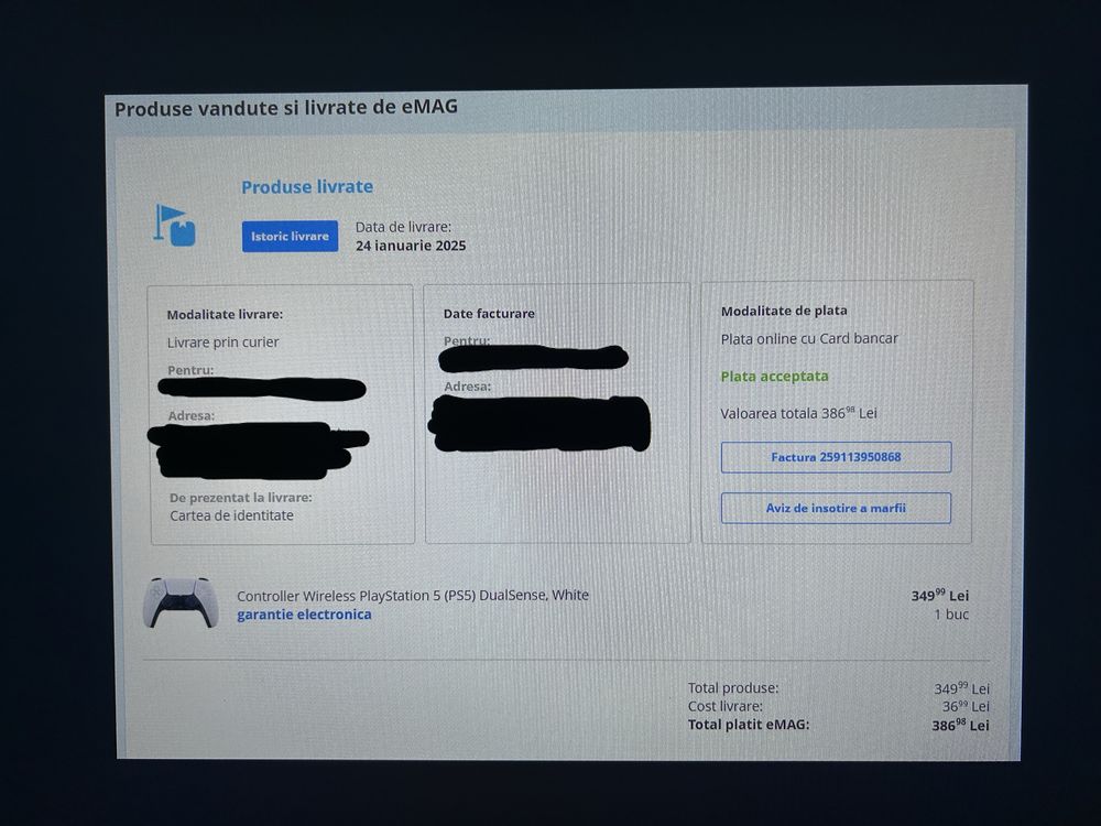 Controller Wireless PlaStation 5 (PS5) DualSense White