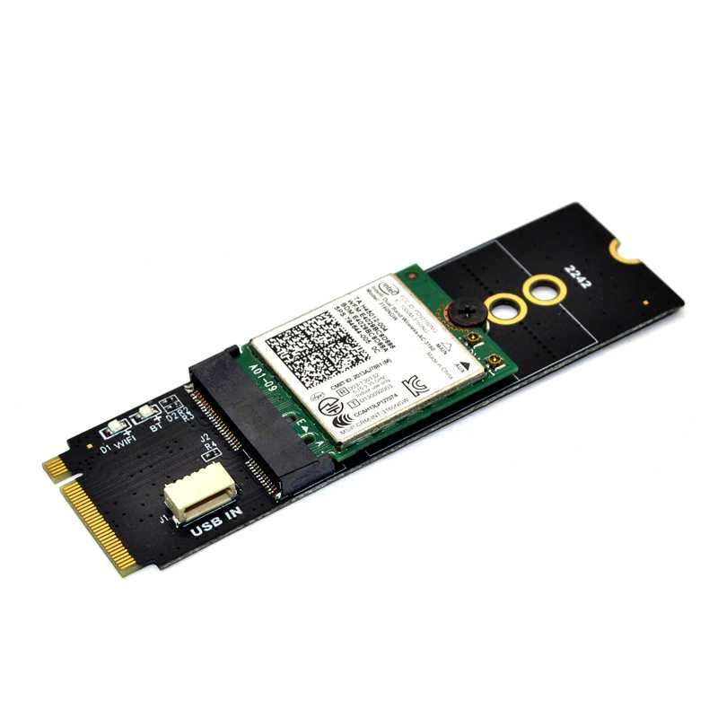 Adaptor M.2 KEY-M la KEY A-E/E pentru M.2 NGFF PCIE 2230 2242