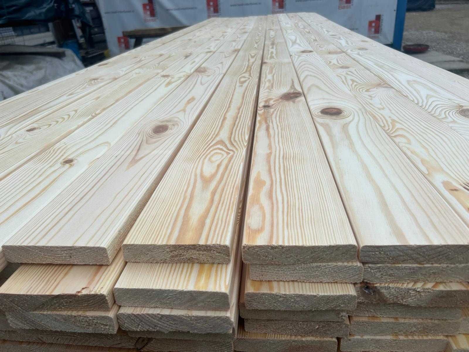 Scandura Rindeluita / Elemente lemn glisiere aluminiu 19x95x4000mm