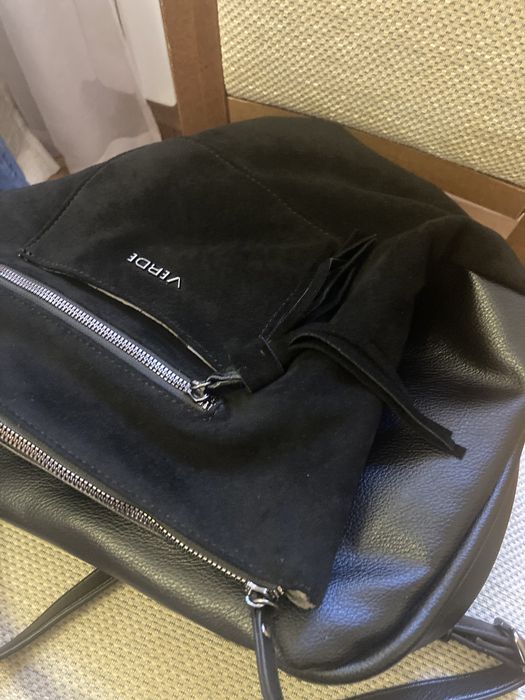 Раница от естествена кожа Verde