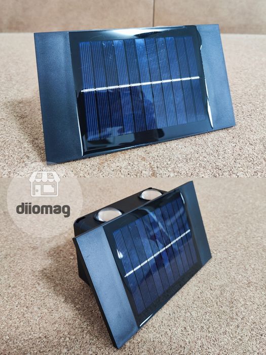 QUALITY Lampa decorativa solara perete 4LED bidirectional 3000k IP65