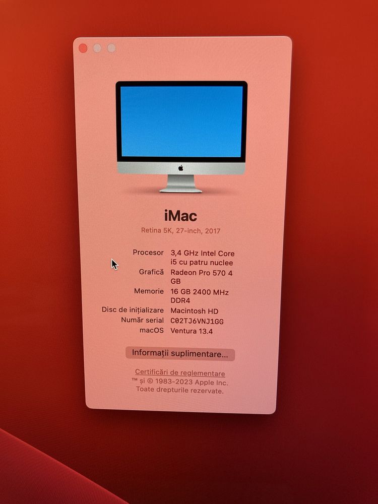 iMac Retina 5K, 27 inch, 2017