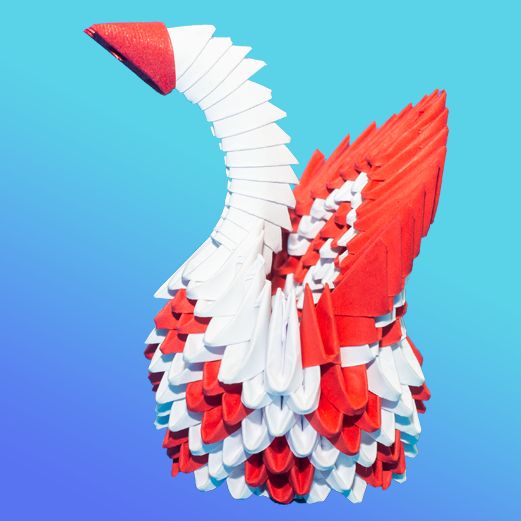 Figurina origami colorata