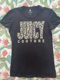 Оригинална черна тениска Juicy couture, S размер