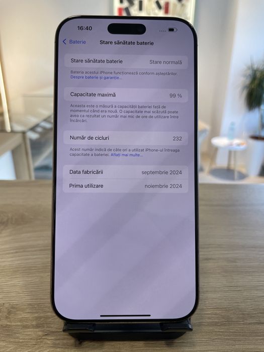G Store Mobile! OFERTA: iPhone 16 Pro Max 256 GB,99%!