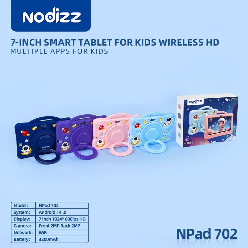 Bolalar plansheti Nodizz Npad 702, 4/128 GB, Детский умные планшет