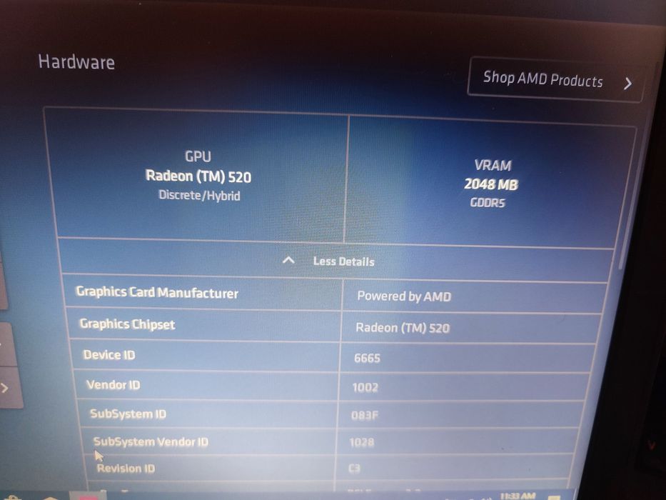Laptop Gaming Dell Inspiron 15 - i3-7020u/12Gb/256gb/Video Radeon 520
