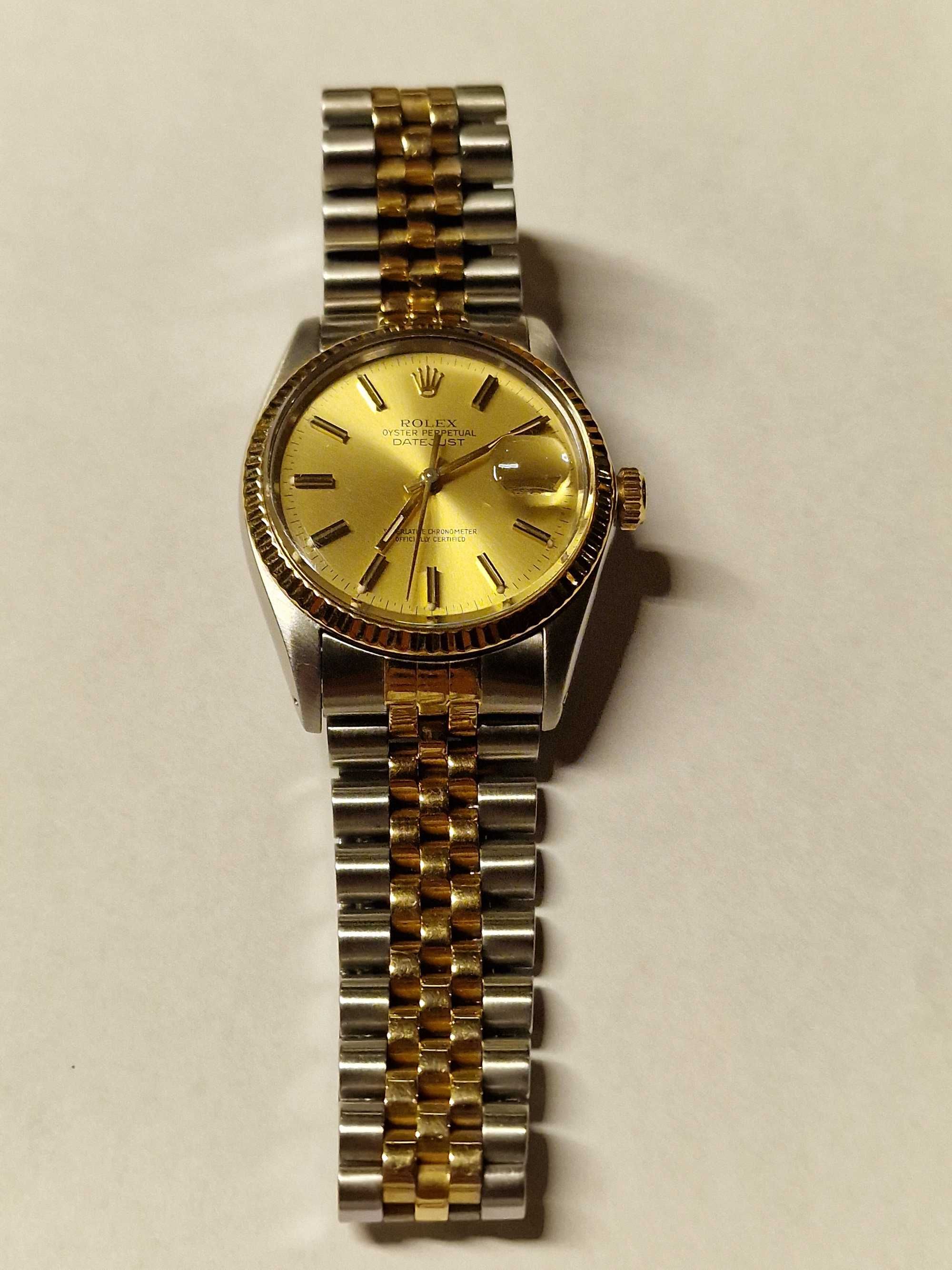 Rolex datejust 36mm steel yellow gold 18k vantage watch