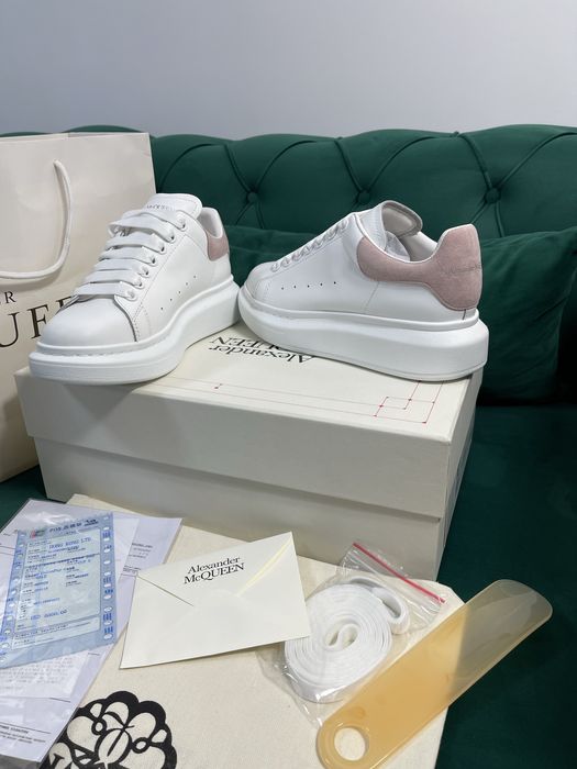 Adidasi Alexander McQueen piele naturala 100% Full Box colectie noua