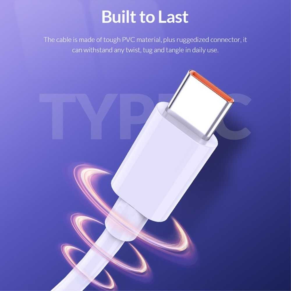 Cablu AMPEr 65W 6.5A USB Type C 1M compatibil Realme SuperDart