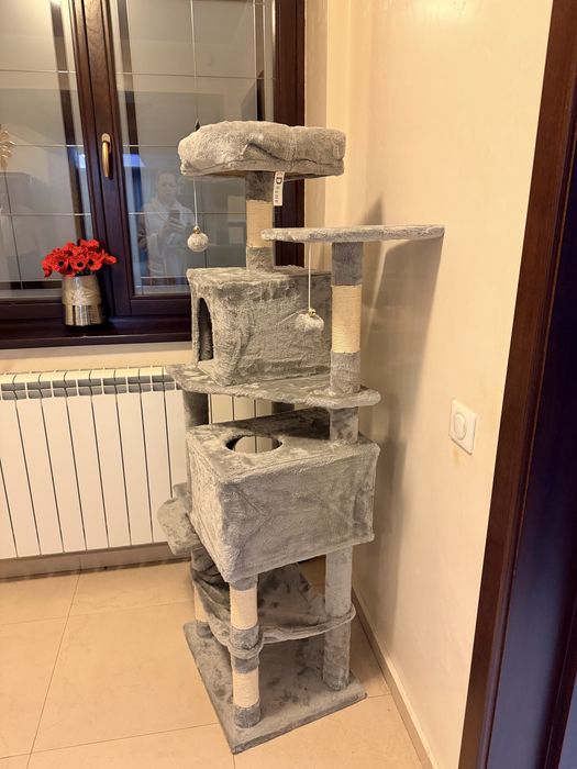 Ansamblu joaca pisici 160x77x50 cm nou