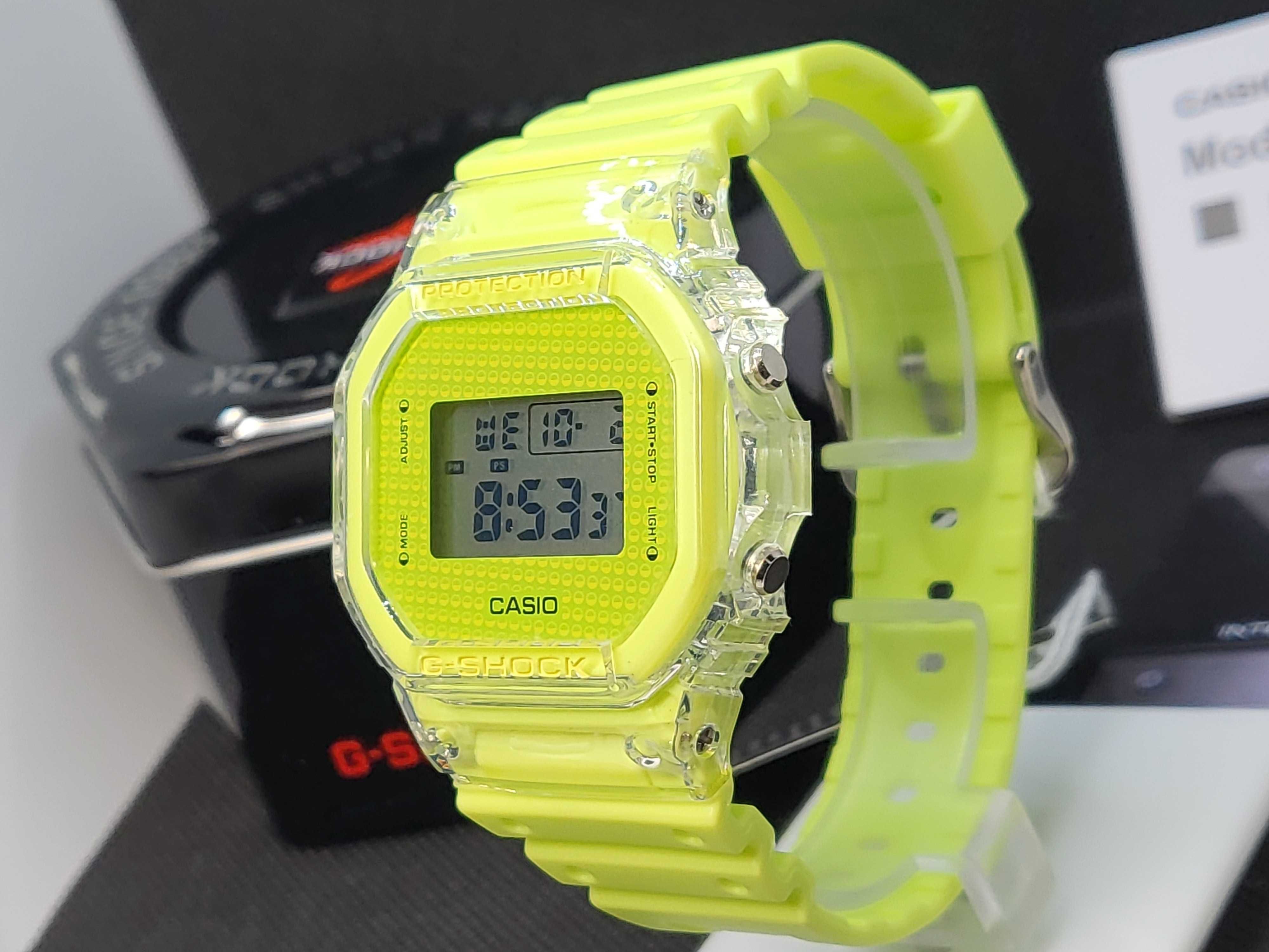 CEAS Casio g shock dw 5600 Neon Yellow ,Nou, Garantie