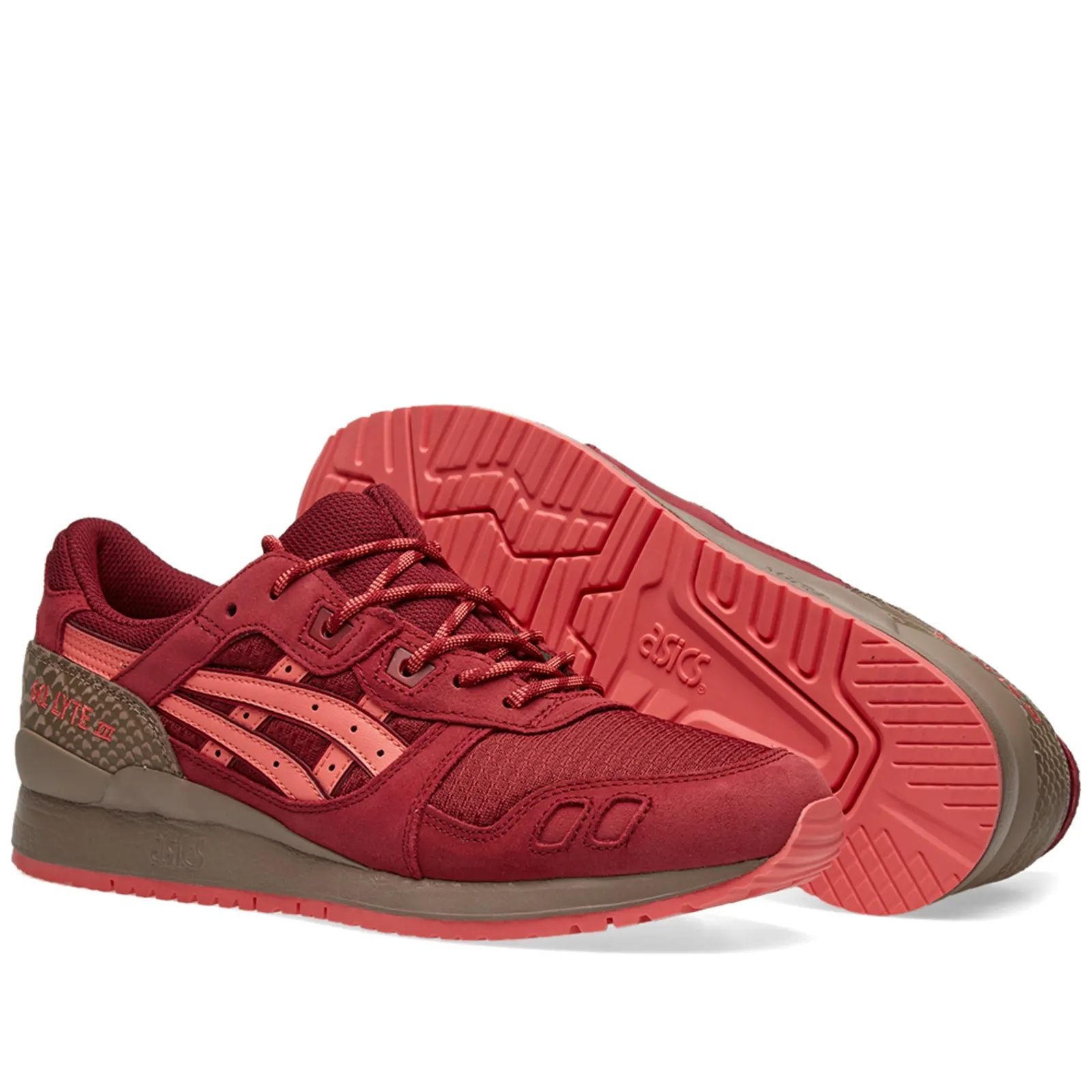 ASICS GEL LYTE III, Nr 43, rosu, nou