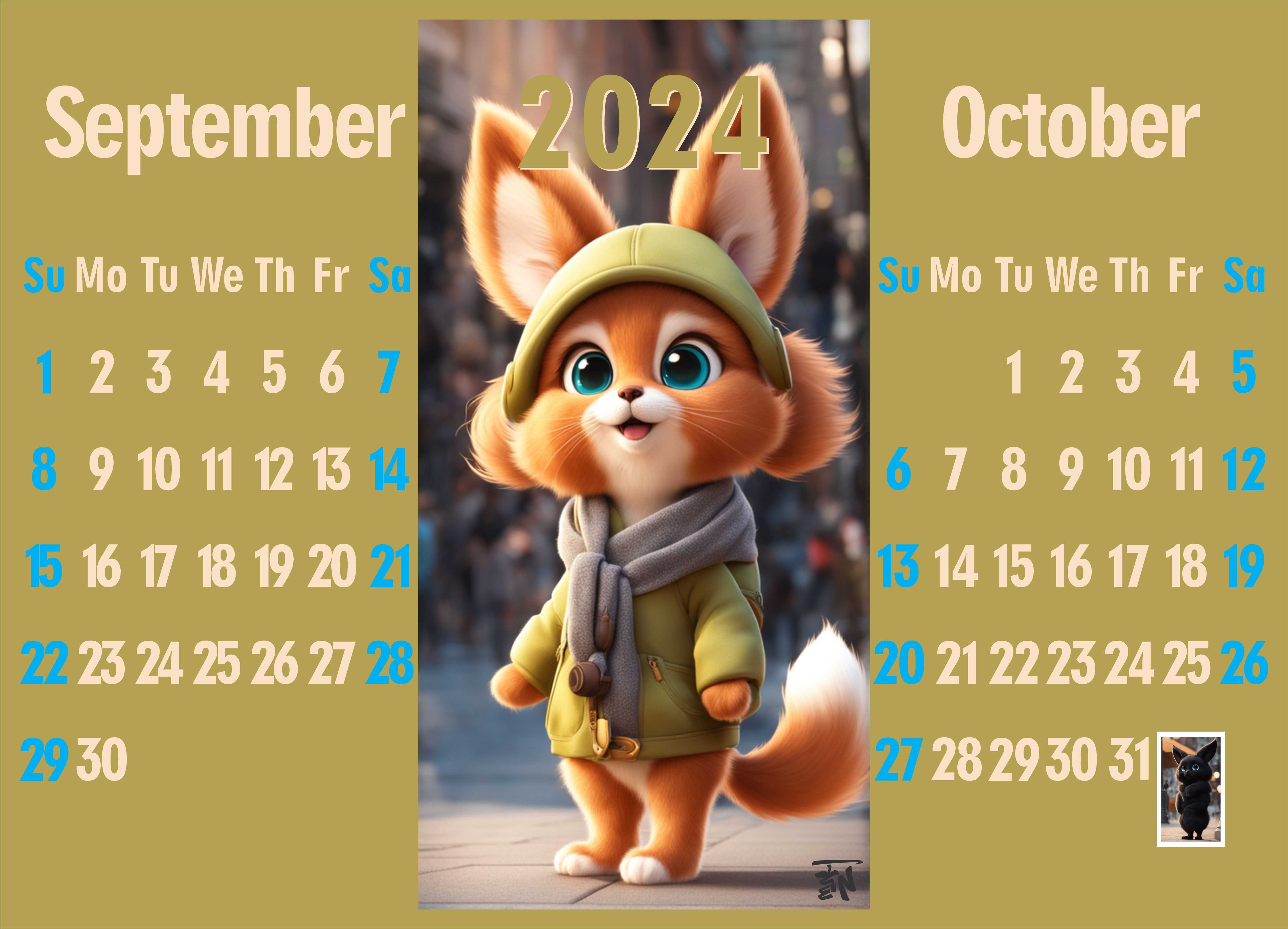 Calendar ilustrat 2024
