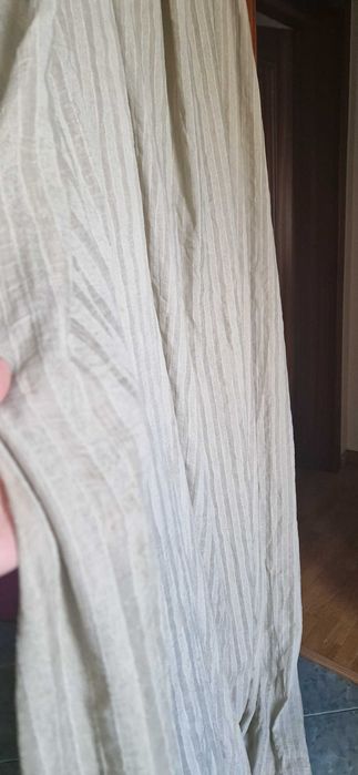 Perdea verde masliniu  semitransparent - 5,5 m latime cu 2,75 inaltime
