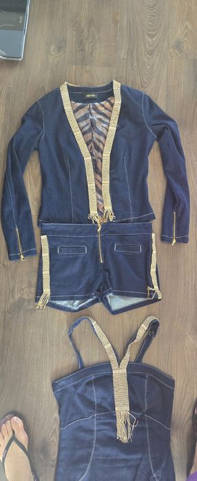 Sassofono елегантен деним костюм 3 части – размер M