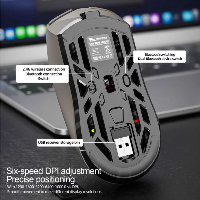 Игровая мышь беспроводная Smailwolf M8