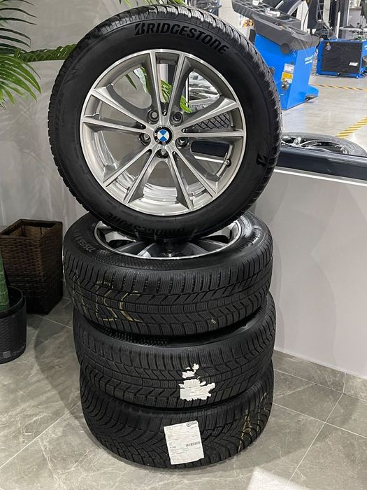 Jante Bmw seria 5 G30 , originale , bicolore , cu anvelope iarnă 7mm