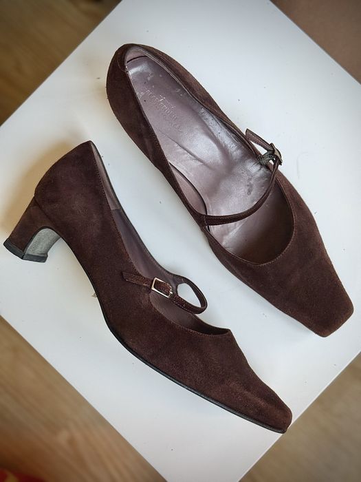 Y2K дамски обувки от велур