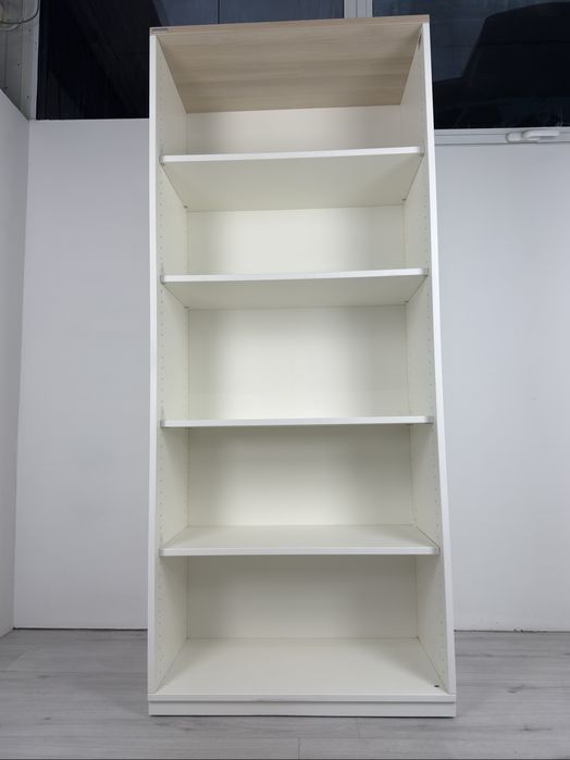 Практичен шкаф за съхранение на папки книги и други принадлежности бял