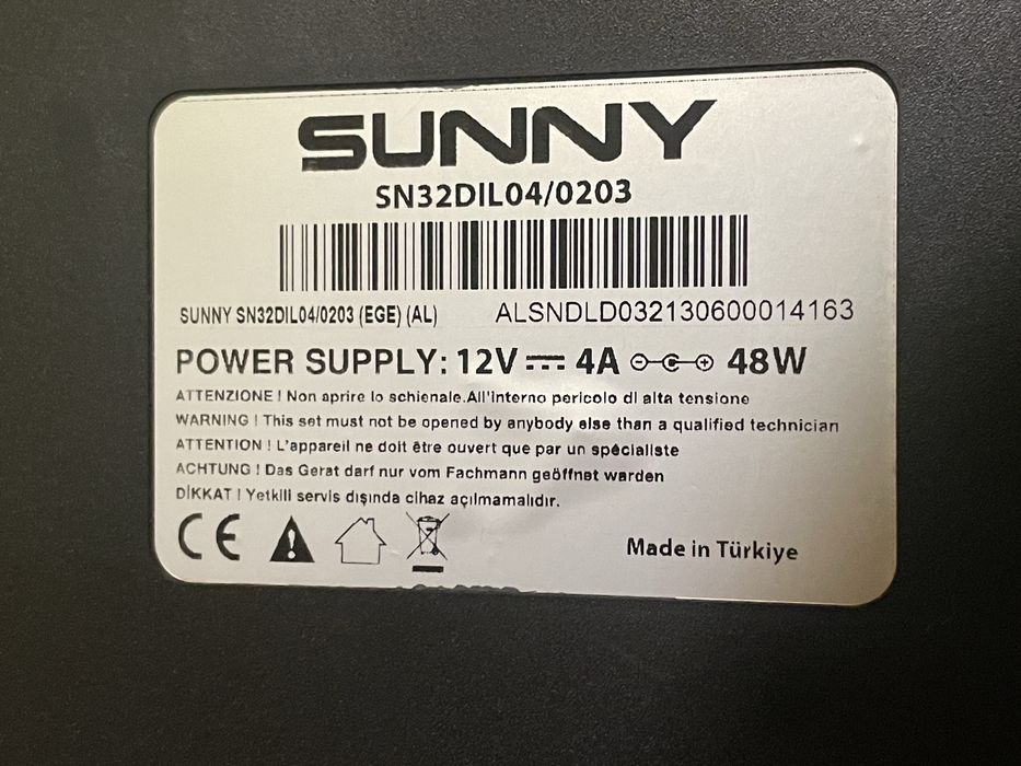 Плазмен телевизор sunny