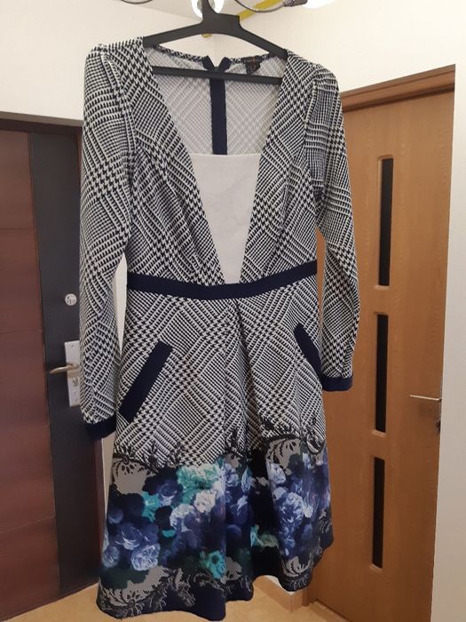 rochie karotte, marimea M, noua, casual-office