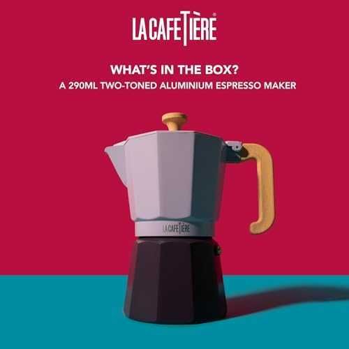 Нова Еспресо кафеварка за 6 чаши лилав цвят – ароматно кафе у дома