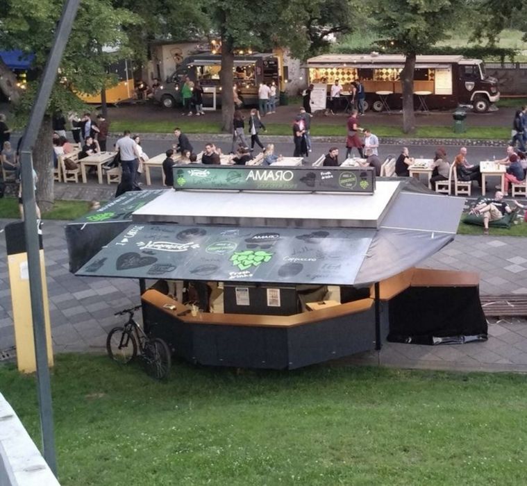 Rulotă comercială//Ansamblu bar