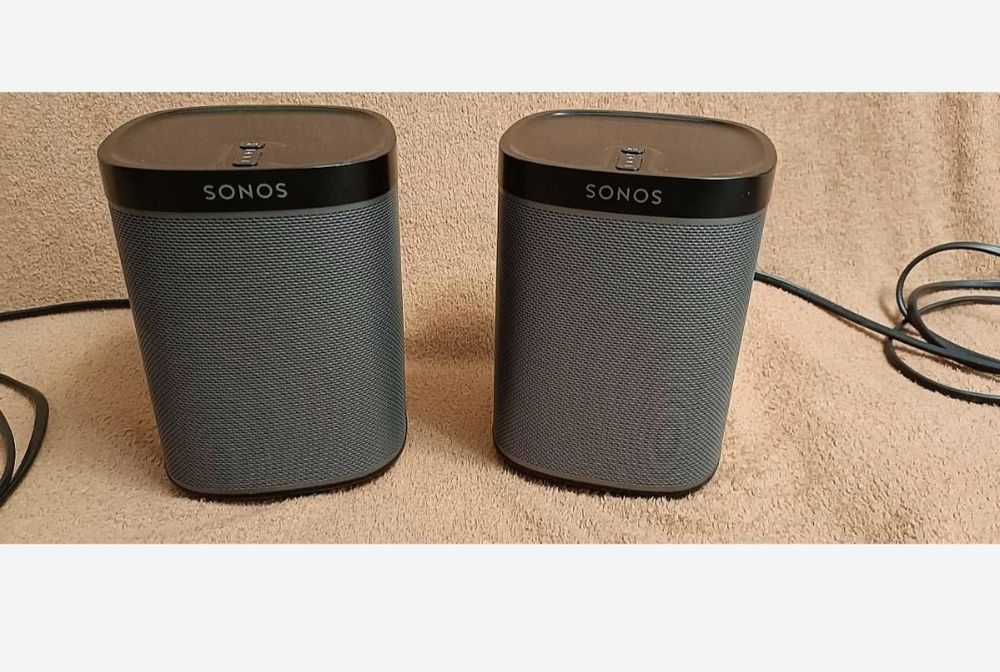 SET Boxe SONOS PLAY 1, WiFi MultiRoom Airplay Sunet Premium Stereo