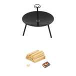 Disc gratar, din otel  + Kit pentru aprindere gratar 2KG
