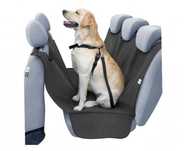 Husa auto protectie caini si pisici husa protectie bancheta Alex L 127x165cm cu orificiu pentru centura de siguranta a animalului